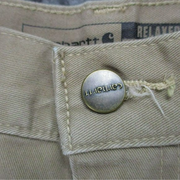 Carhartt Pants Mens 36x34 Brown Cotton Mid Rise Relaxed Fit Twill Work - Picture 3 of 16